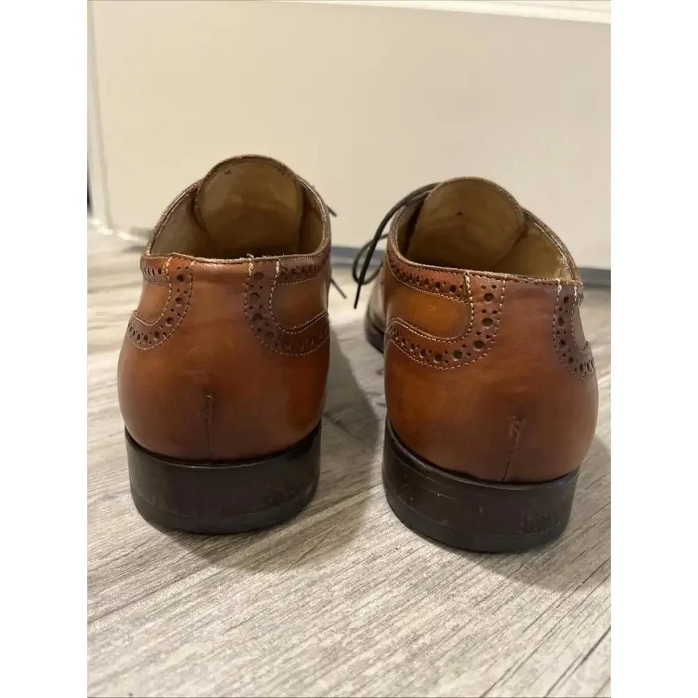 ANTONIO MAURIZI MENS DRESS OXFORD BROGUE SHOES SIZE IT43/US10 MADE IN ITALY